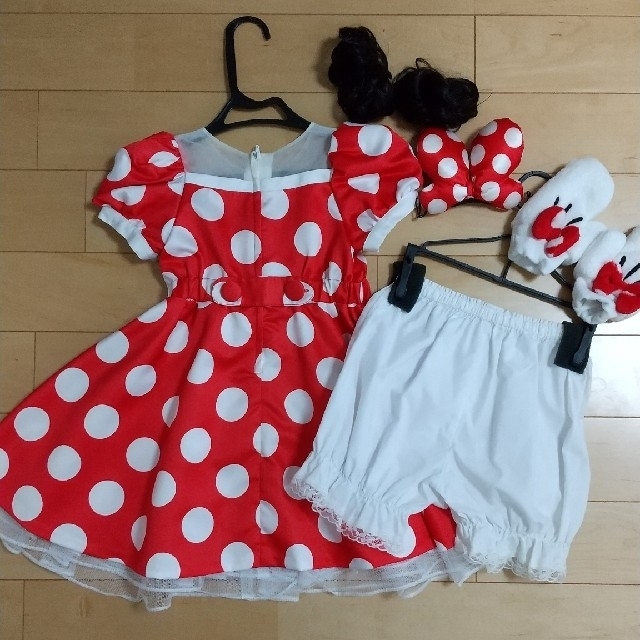 Disney(ディズニー)のミニーマウス ドレス 110 ビビディバビディブティック キッズ/ベビー/マタニティのキッズ服女の子用(90cm~)(ドレス/フォーマル)の商品写真