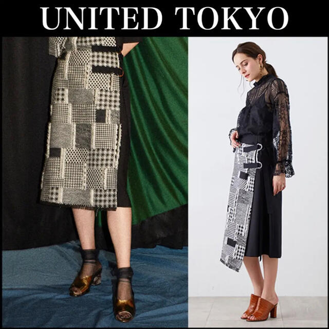 UNITED TOKYO ジャガードラップスカート レディースのスカート(ロングスカート)の商品写真