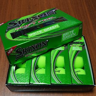 スリクソン(Srixon)のスリクソン ゴルフボール グリーン  マットカラー 1ダース 新品未使用(その他)