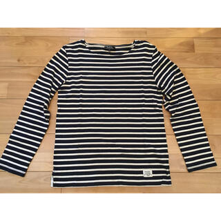 アーペーセー(A.P.C)のapc ボーダーカットソー 長袖 ネイビー  xs(Tシャツ/カットソー(七分/長袖))