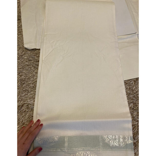 正絹 着物 夏帯 袋帯 レディースの水着/浴衣(帯)の商品写真
