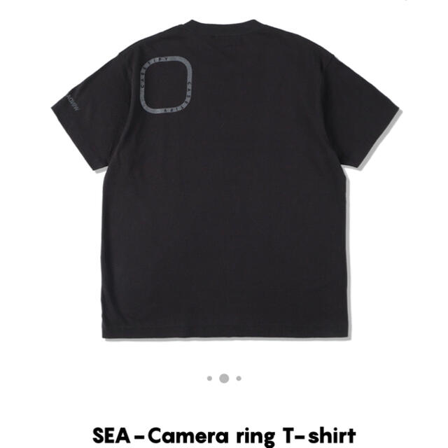 wind and sea castify Camera ring Tシャツ 黒