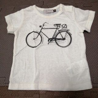 ディーフェセンス(D.fesense)のD.fesense  Tシャツ　ホワイト　自転車　子ども　男女兼用　80cm(Ｔシャツ)