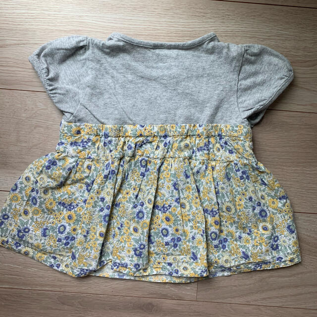 petit main(プティマイン)のプティマイン Tシャツ女の子110 花柄 キッズ/ベビー/マタニティのキッズ服女の子用(90cm~)(Tシャツ/カットソー)の商品写真