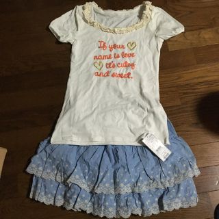 イング(INGNI)のイングINGNI☆Tシャツ&刺繍スカートセット(セット/コーデ)