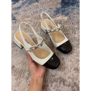 ミュウミュウ(miumiu)のヒール5cm 22.5cmmiumiu  ミュウミュウ ハイヒール パンプス(ハイヒール/パンプス)