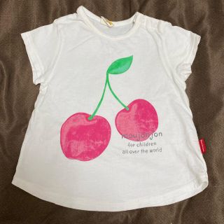 プティマイン(petit main)のムージョンジョン　さくらんぼTシャツ　90(Tシャツ/カットソー)