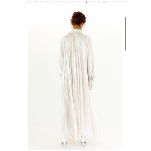 UNITED ARROWS(ユナイテッドアローズ)のRELDI GATHERED EMPIRE DRESS レディースのワンピース(ロングワンピース/マキシワンピース)の商品写真