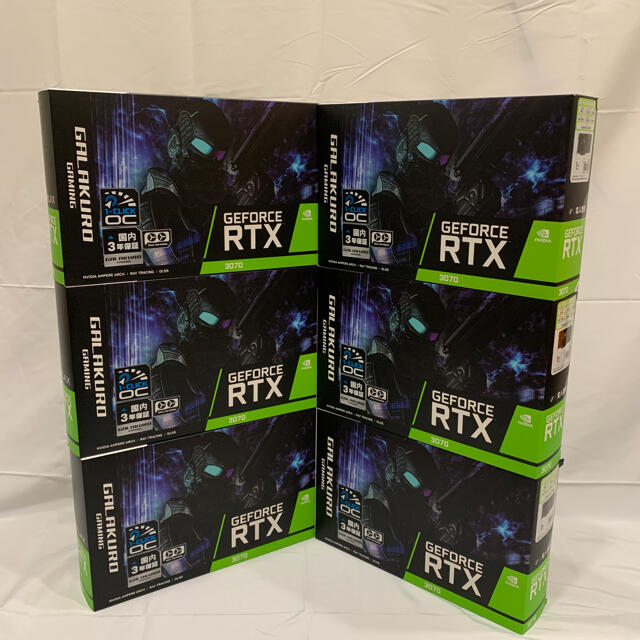 マイニングリグ RTX3070×6枚 新品組み立て品！の通販 by 自作PC 