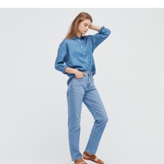 ユニクロ(UNIQLO)の新品未使用！スリムストレートハイライズジーンズ(デニム/ジーンズ)