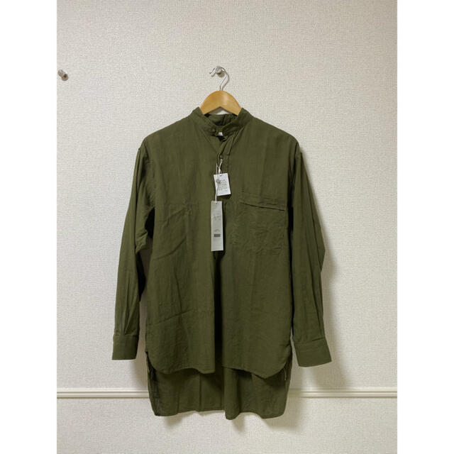 オリジナル商品 COMOLI 21ss ベタシャンプルオーバーシャツ olive