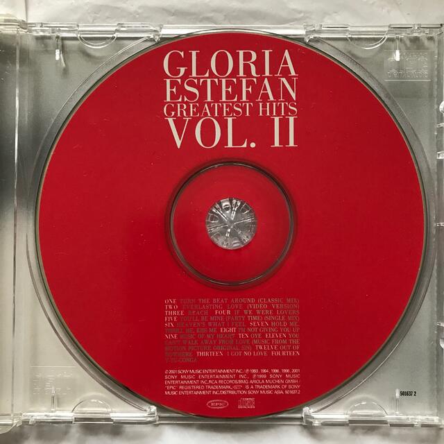 GLORIA ESTEFAN  GREATEST HITS VOL.2  輸入盤 エンタメ/ホビーのCD(ポップス/ロック(洋楽))の商品写真