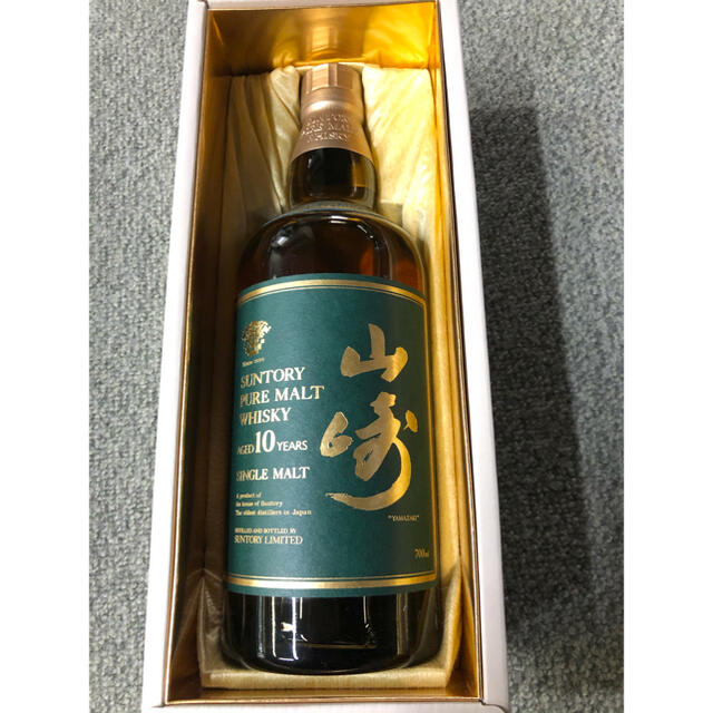 サントリー(サントリー)の新品　サントリー　山崎10年　ピュアモルトウイスキー　グリーンラベル　700ml 食品/飲料/酒の酒(ウイスキー)の商品写真