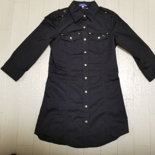 バーバリーブルーレーベル(BURBERRY BLUE LABEL)のBURBERRY BLUE LABEL　ロングシャツ　シャツワンピ(シャツ/ブラウス(長袖/七分))