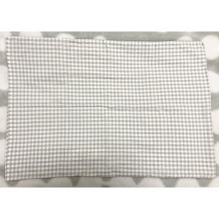 ムジルシリョウヒン(MUJI (無印良品))の無印良品 綿洗いざらしまくらカバー 枕 43×63 ギンガムチェック ベージュ(シーツ/カバー)