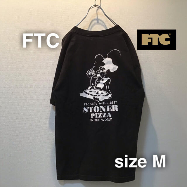 FTC(エフティーシー)のFTC エフティーシー　Tシャツ　バックプリント　M 胸ワンポイント　ブラック メンズのトップス(Tシャツ/カットソー(半袖/袖なし))の商品写真