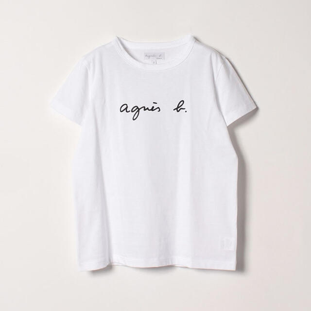 アニエスベー　agnesb ロゴTシャツ　ホワイト