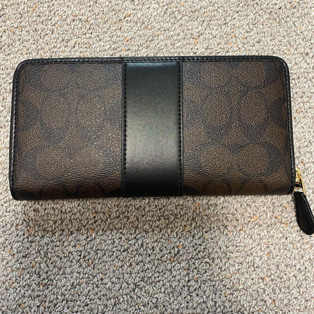 COACH(コーチ)のCOACH コーチ 長財布 F54630 ブラック×ブラウン レディースのファッション小物(財布)の商品写真