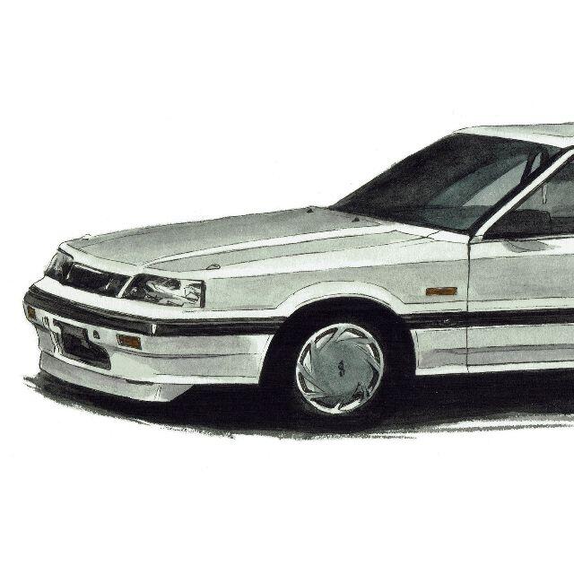 エンタメ/ホビーNC-1130スカイラインGTS-R R31限定版画直筆サイン額装●作家平右ヱ門