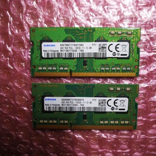 サムスン(SAMSUNG)の4GBメモリー　2枚　SAMSUNG　M471B5173EB0-YK0(PCパーツ)