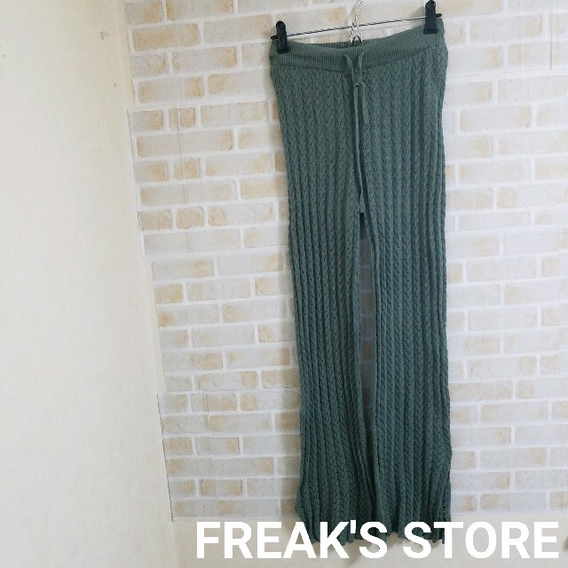 FREAK'S STORE(フリークスストア)の【本日削除/最終値下げ】FREAK'S STORE  レースニットパンツ レディースのパンツ(カジュアルパンツ)の商品写真