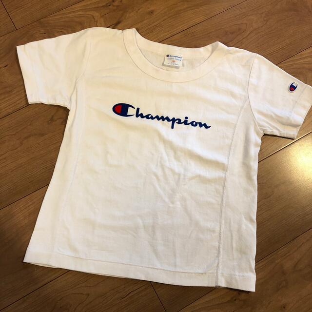 Champion(チャンピオン)のChampion Tシャツ 白 140 キッズ/ベビー/マタニティのキッズ服男の子用(90cm~)(Tシャツ/カットソー)の商品写真