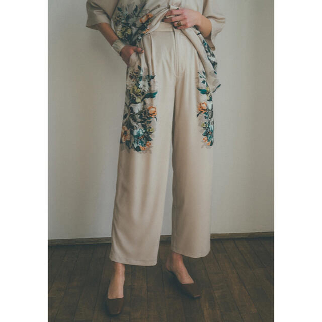 CLANE PANEL FLOWER PANTS