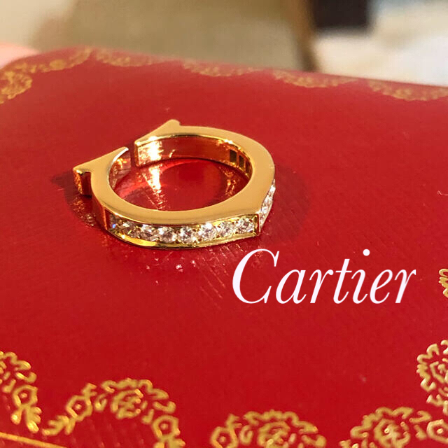 Cartier - カルティエ　Cフラット　リング　ダイヤモンド