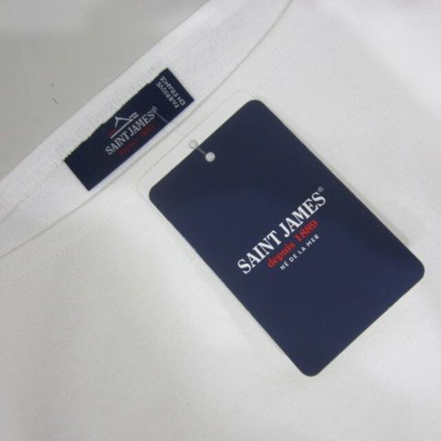 SAINT JAMES(セントジェームス)の【新品】[T6] ウエッソン 半袖 セントジェームス ホワイト 白 neige メンズのトップス(Tシャツ/カットソー(半袖/袖なし))の商品写真