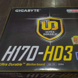 ギガバイト　マザーボード　GIGABYTE GA-H170-HD3(PCパーツ)