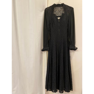 vintage black lace dress(ロングワンピース/マキシワンピース)