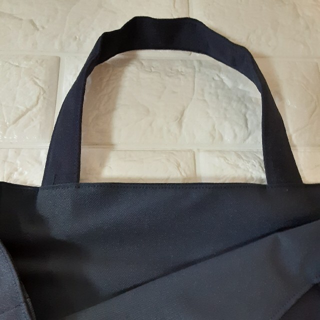 レッスンバッグセット　濃紺×グリーンチェック ハンドメイドのキッズ/ベビー(バッグ/レッスンバッグ)の商品写真