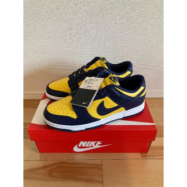 靴/シューズ【battleさん】NIKE DUNK LOW MICHIGAN 27cm