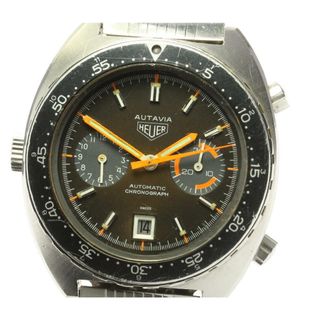 タグホイヤー(TAG Heuer)のメーカーOH済み☆【HEUER】ホイヤー オータヴィア オレンジボーイ デイト クロノグラフ 自動巻き メンズ【ev20】(腕時計(アナログ))