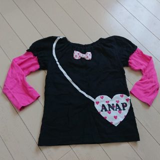 アナップキッズ(ANAP Kids)の美品  anap kids 女の子 ロンT 110(Tシャツ/カットソー)