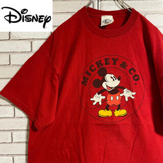 ディズニー(Disney)の90s 古着 ミッキーマウス Tシャツ プリント ビッグシルエット ゆるだぼ(Tシャツ/カットソー(半袖/袖なし))