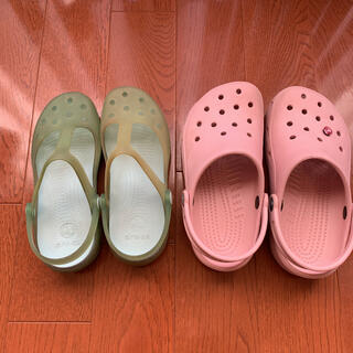 クロックス(crocs)のクロックス サンダル  M3W5 21cm  w6  22cm(サンダル)