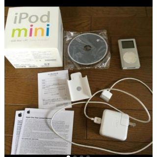 アップル(Apple)のiPod mini 4GB シルバー M9160J/A 2004年 第一世代(その他)