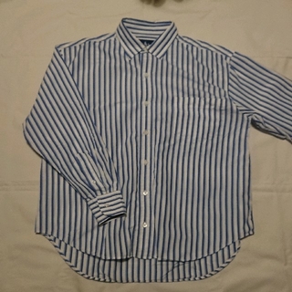 ラルフローレン(Ralph Lauren)のシャツ　ストライプシャツ　ラルフローレン　青　RALPH LAUREN(シャツ)