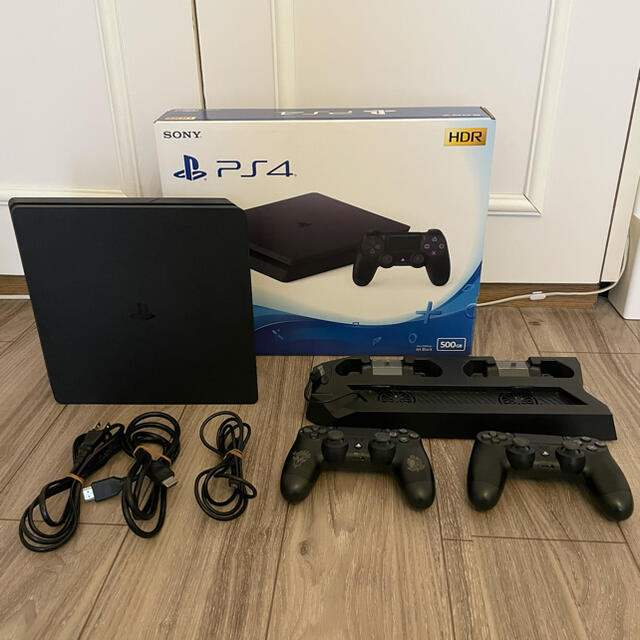 品質満点 PlayStation4 - PlayStation4 500GB スタンド付き コントローラー2個 ブラック 家庭用ゲーム機本体