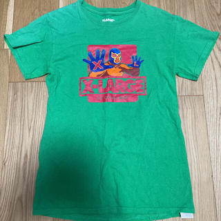 エクストララージ(XLARGE)のmasaya様おまとめXLARGEグリーンのプリントTシャツSサイズ難あり(Tシャツ/カットソー(半袖/袖なし))