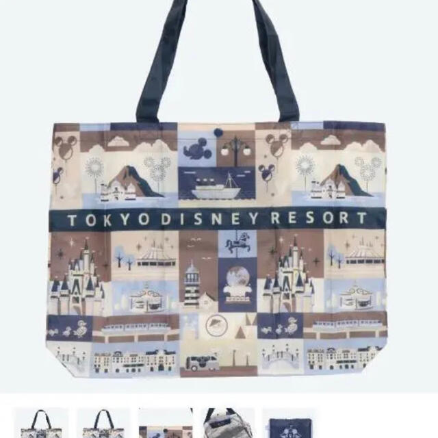 Disney(ディズニー)のディズニーリゾート　新品　エコバッグ　サイズ大　品切 レディースのバッグ(エコバッグ)の商品写真