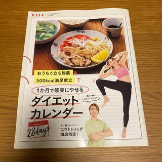 ESSE 6月号 別冊付録　ダイエットカレンダー(生活/健康)