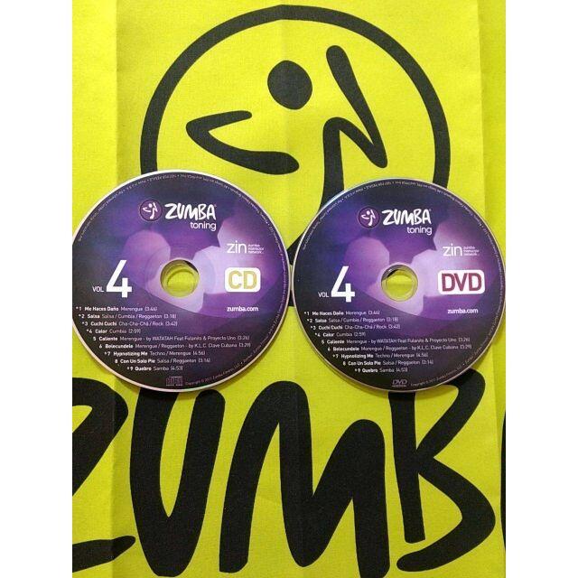 Zumba(ズンバ)の超希少！ ZUMBA TONING ズンバ No,4 CD ＆ DVD エンタメ/ホビーのDVD/ブルーレイ(スポーツ/フィットネス)の商品写真