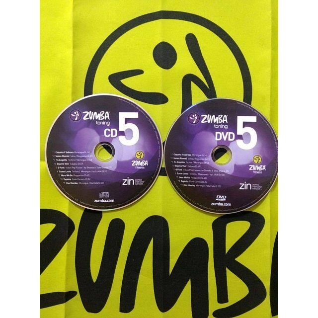 Zumba(ズンバ)の超希少！ ZUMBA TONING ズンバ No,5 CD ＆ DVD エンタメ/ホビーのDVD/ブルーレイ(スポーツ/フィットネス)の商品写真