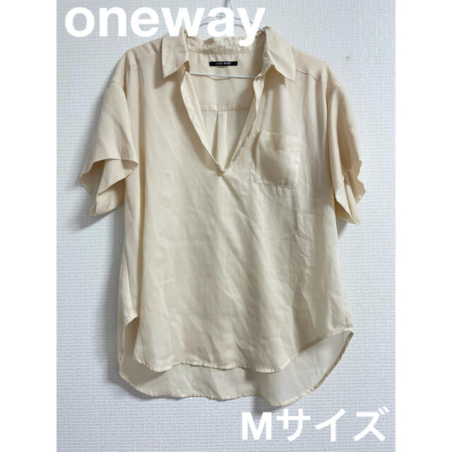 one*way(ワンウェイ)のoneway  ワンウェイ　トップス ブラウス　Mサイズ レディースのトップス(カットソー(半袖/袖なし))の商品写真