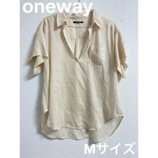 ワンウェイ(one*way)のoneway  ワンウェイ　トップス ブラウス　Mサイズ(カットソー(半袖/袖なし))