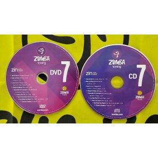 ズンバ(Zumba)の超希少！ ZUMBA TONING ズンバ No,7 CD ＆ DVD トニング(スポーツ/フィットネス)