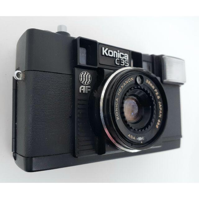 KONICA MINOLTA(コニカミノルタ)の実写済み・しっかり撮るならヘキサノンレンズ「コニカC35AF」 スマホ/家電/カメラのカメラ(フィルムカメラ)の商品写真