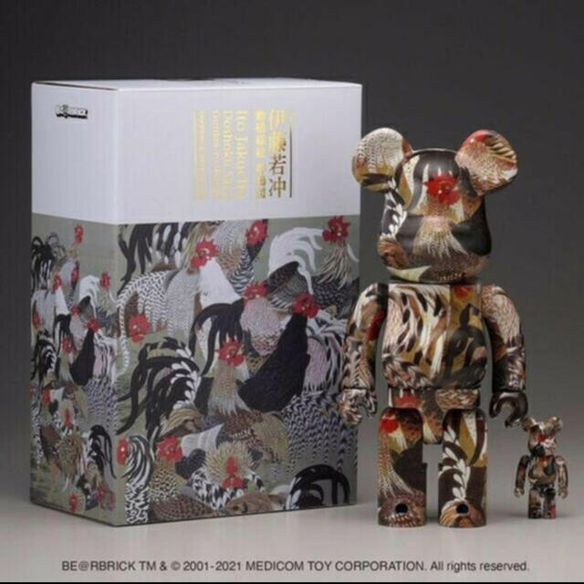 BE@RBRICK 伊藤若冲「群鶏図」100％ & 400％